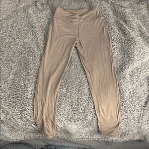 Aeropostale Beige High-Waisted Leggings